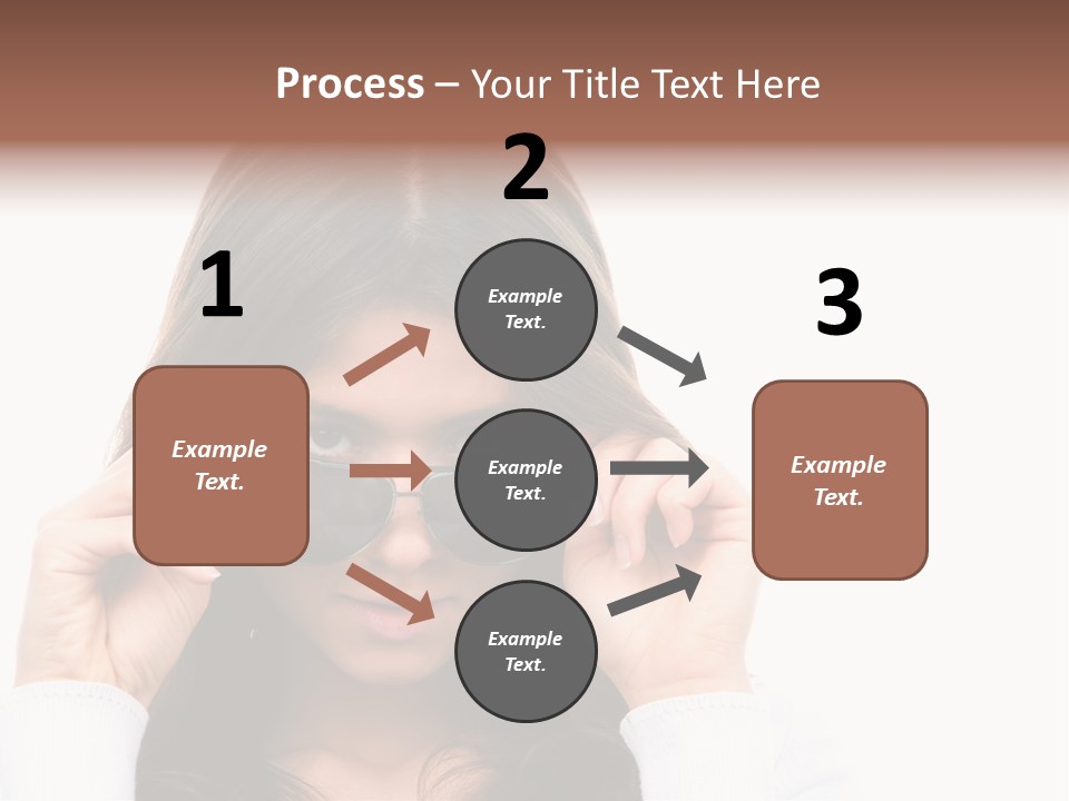 White Image Hand PowerPoint Template