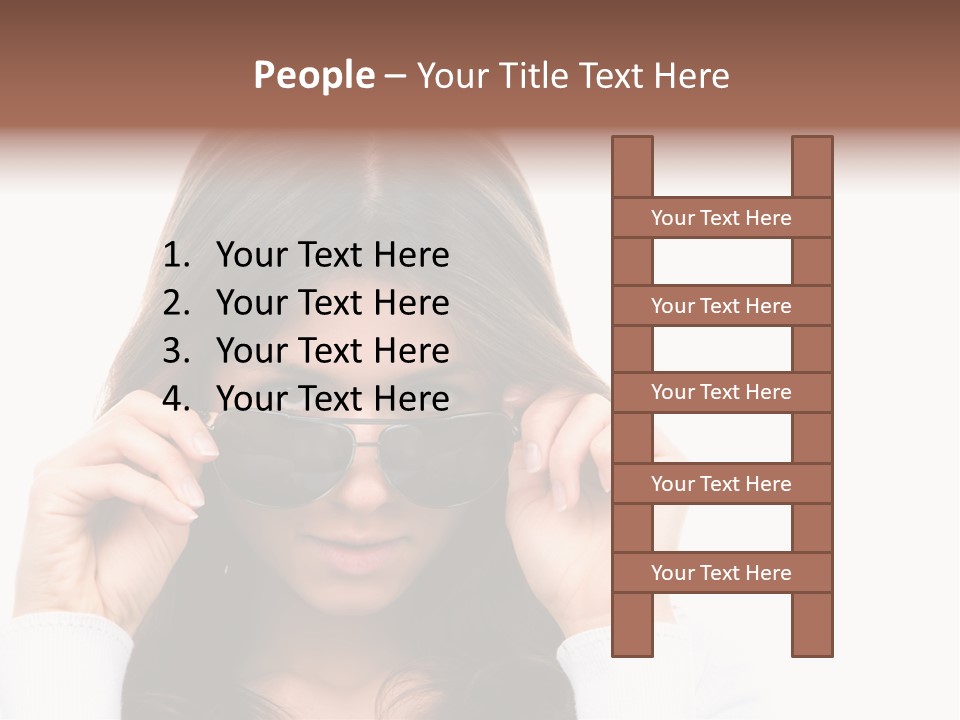 White Image Hand PowerPoint Template