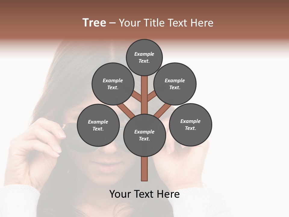 White Image Hand PowerPoint Template