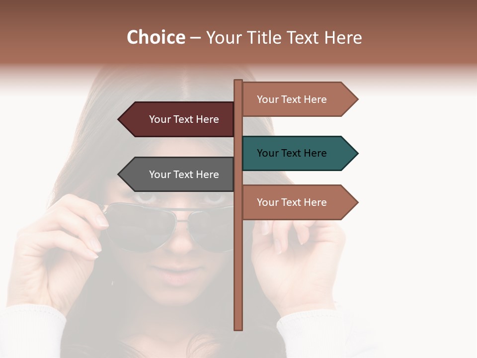 White Image Hand PowerPoint Template