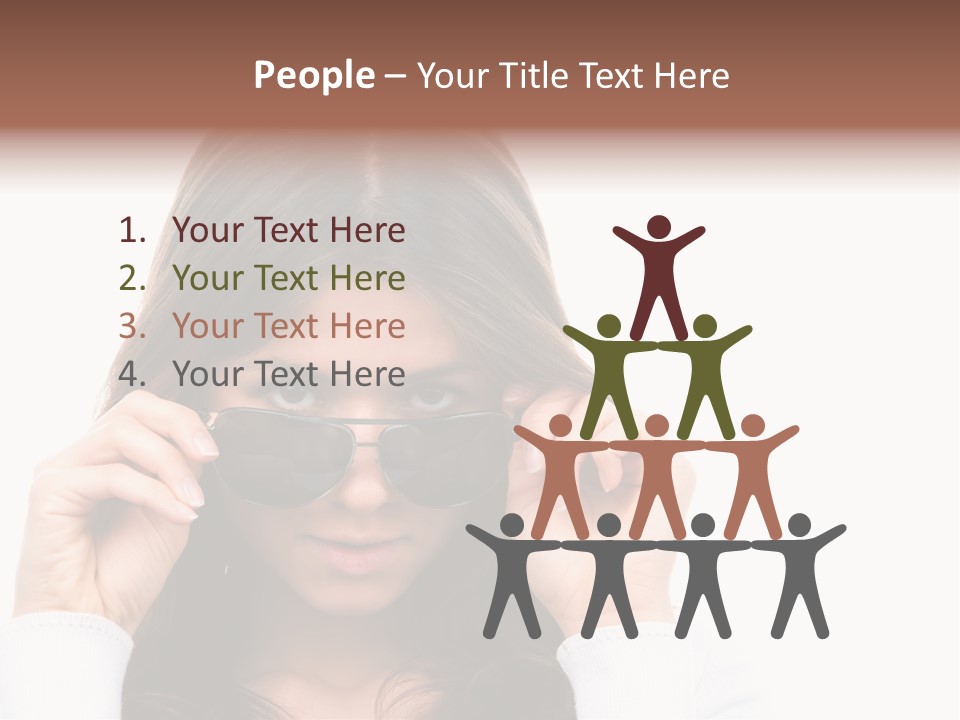 White Image Hand PowerPoint Template