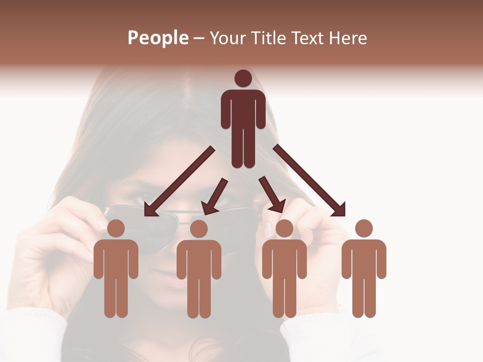 White Image Hand PowerPoint Template