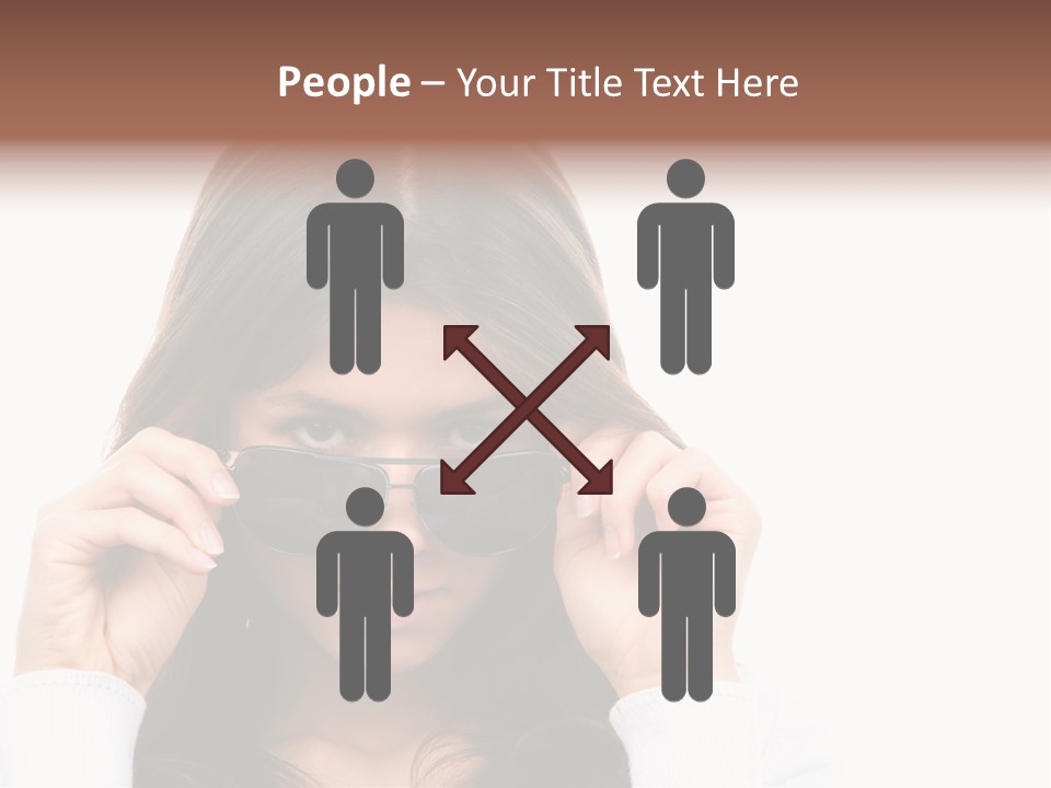 White Image Hand PowerPoint Template