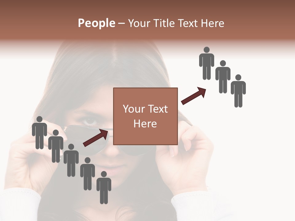 White Image Hand PowerPoint Template