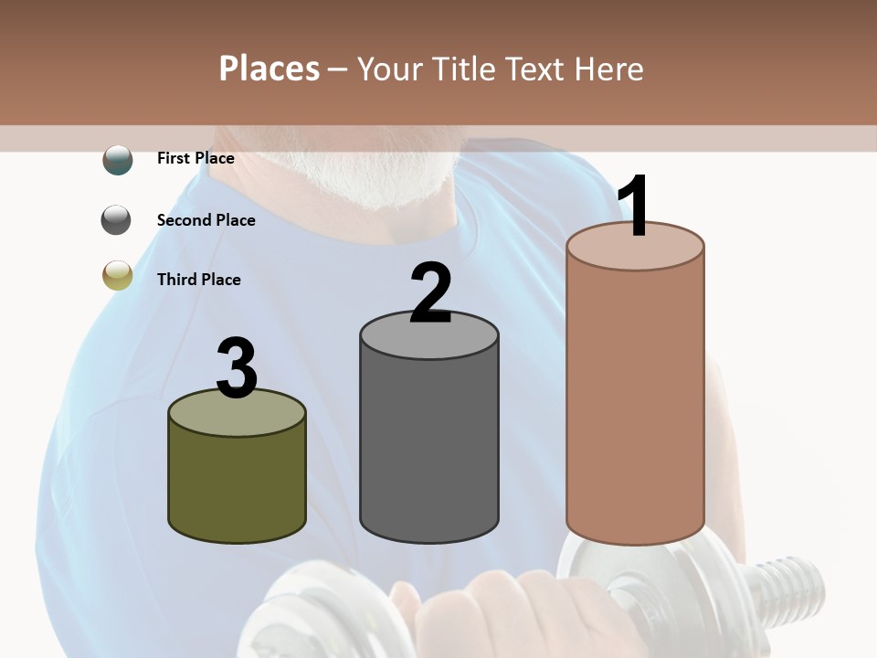 Stretch Vertical Man PowerPoint Template