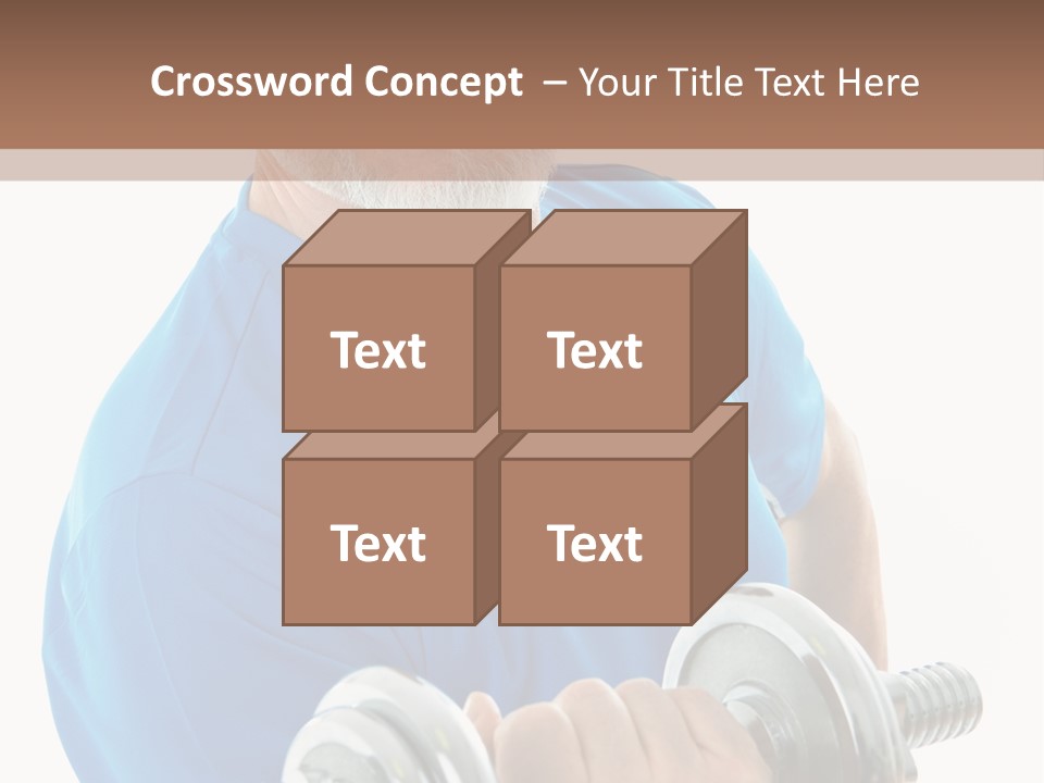 Stretch Vertical Man PowerPoint Template