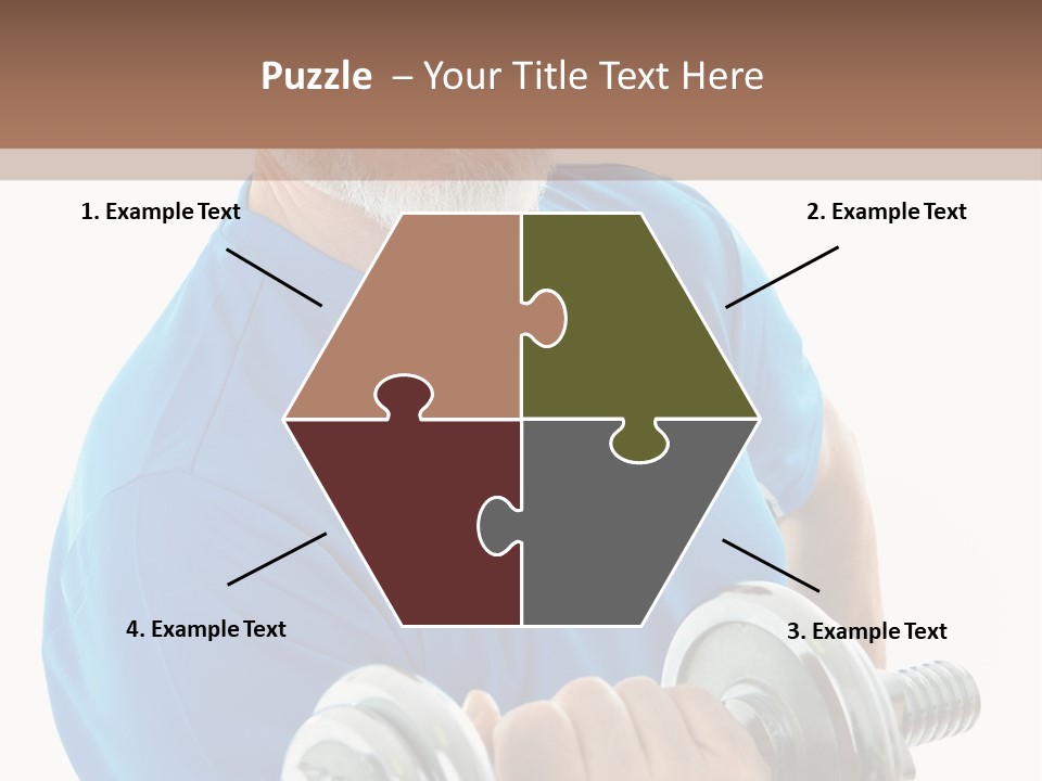 Stretch Vertical Man PowerPoint Template