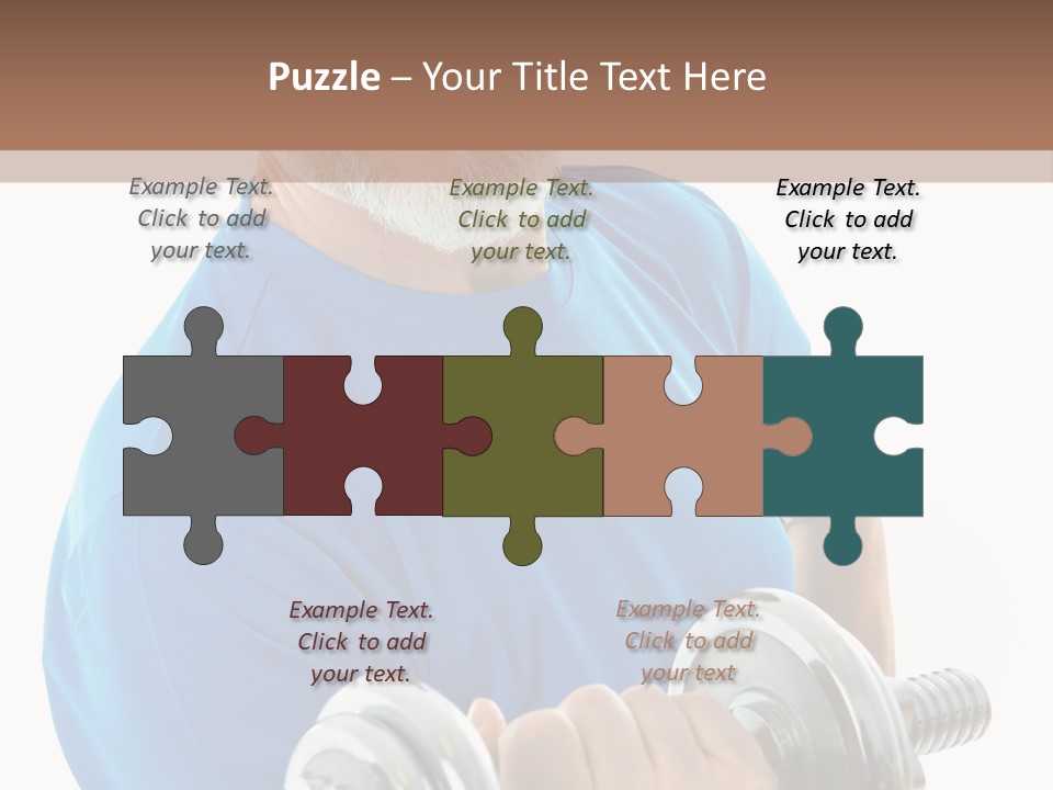 Stretch Vertical Man PowerPoint Template