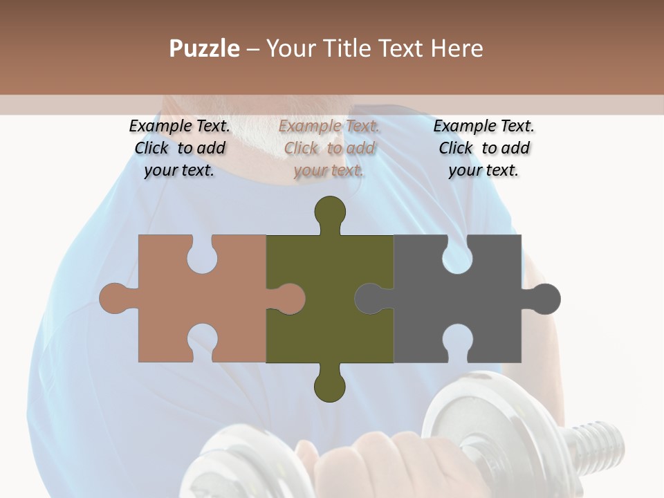 Stretch Vertical Man PowerPoint Template