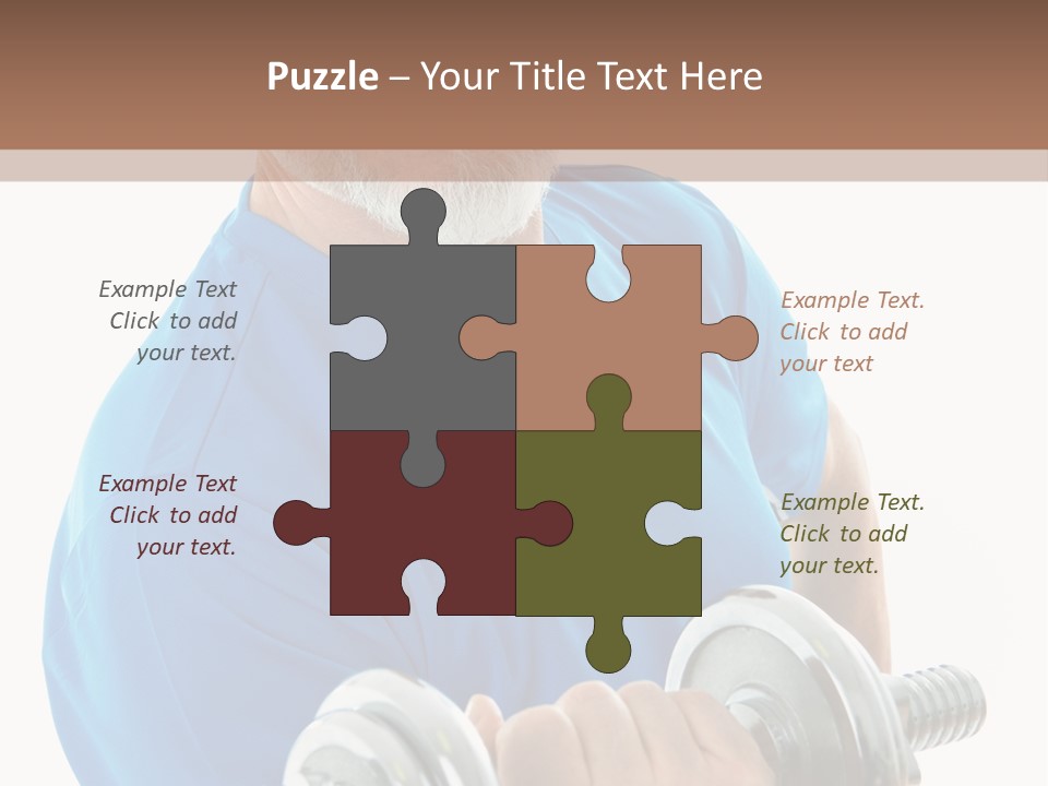 Stretch Vertical Man PowerPoint Template