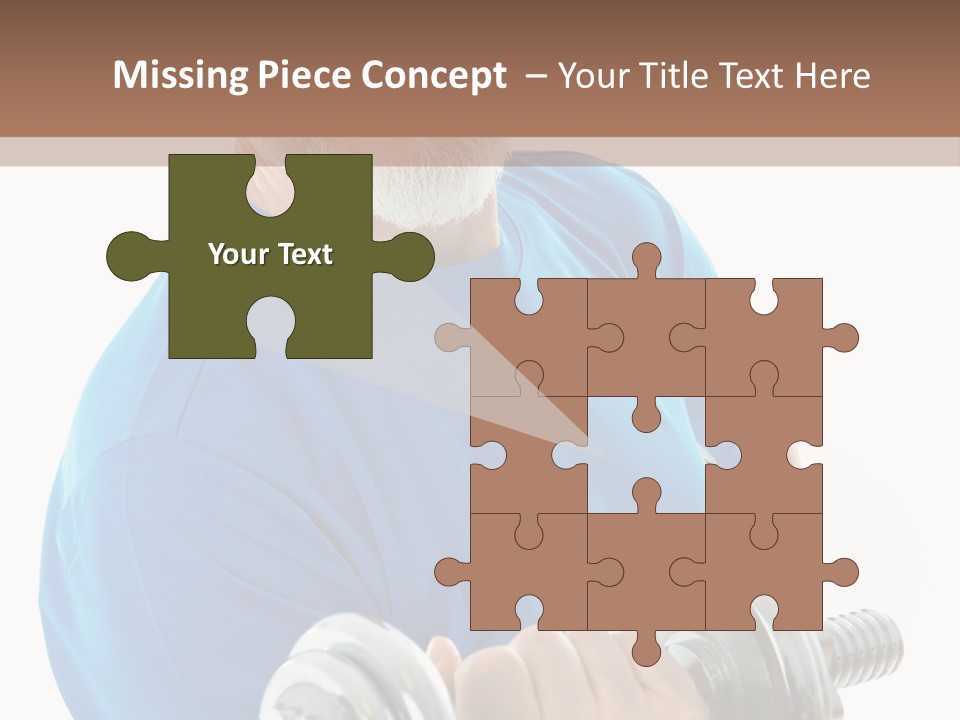 Stretch Vertical Man PowerPoint Template