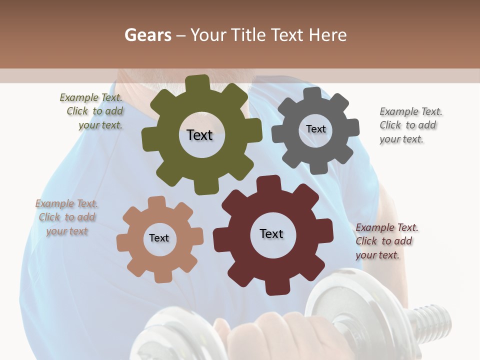 Stretch Vertical Man PowerPoint Template