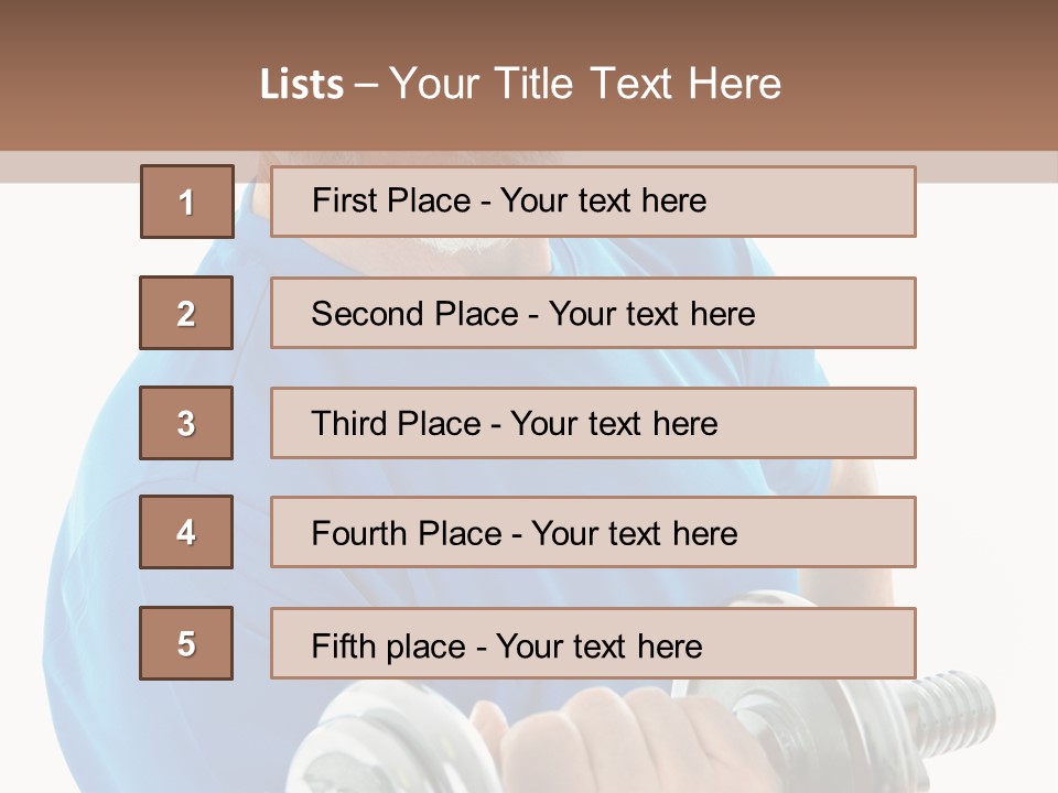 Stretch Vertical Man PowerPoint Template