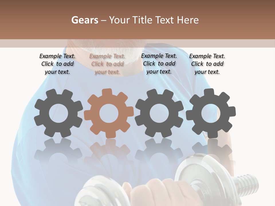 Stretch Vertical Man PowerPoint Template