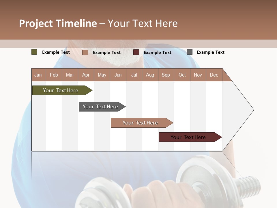 Stretch Vertical Man PowerPoint Template