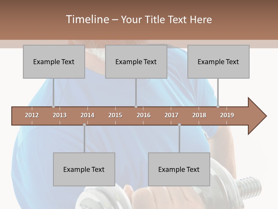 Stretch Vertical Man PowerPoint Template