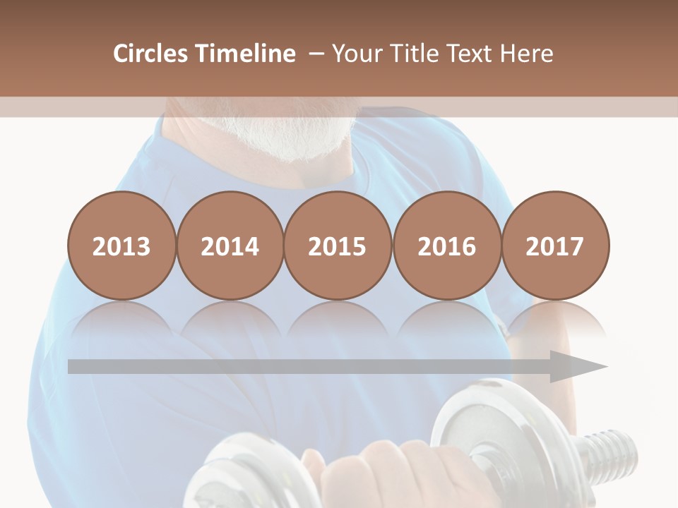 Stretch Vertical Man PowerPoint Template