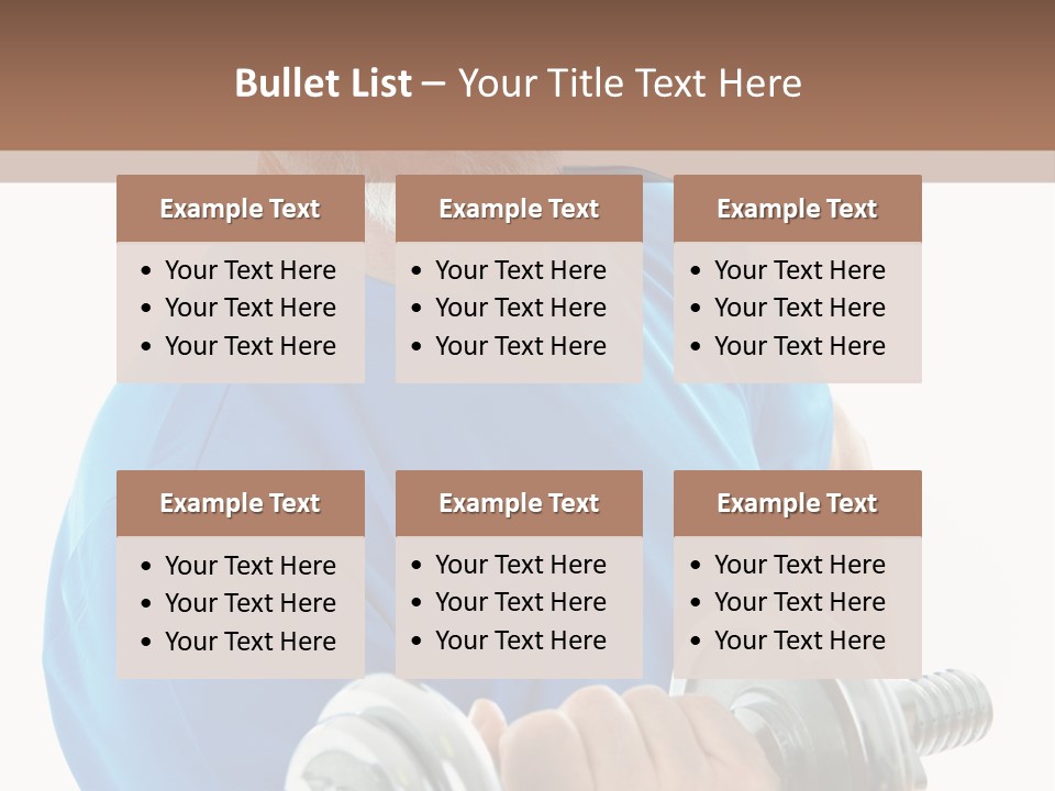 Stretch Vertical Man PowerPoint Template