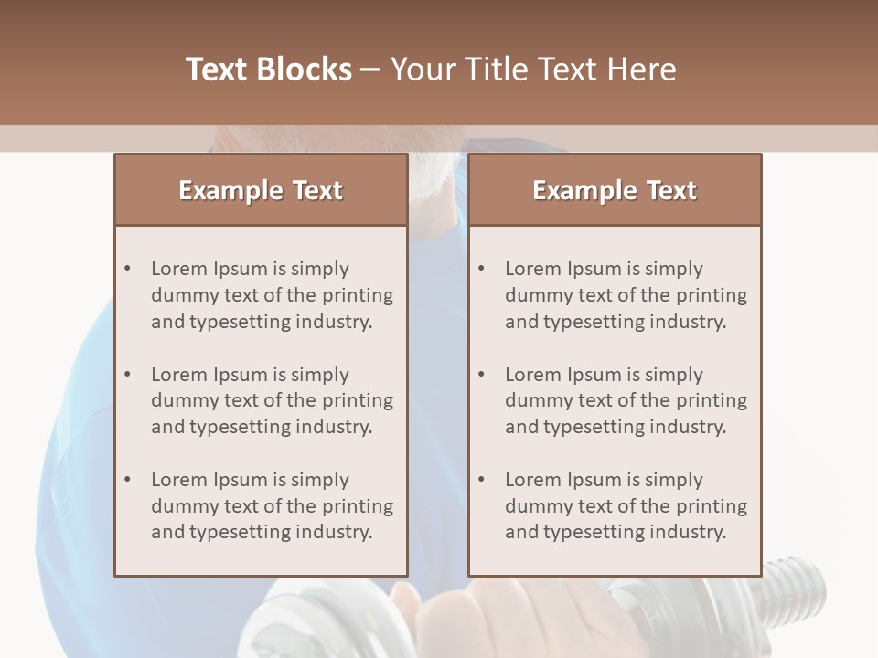 Stretch Vertical Man PowerPoint Template