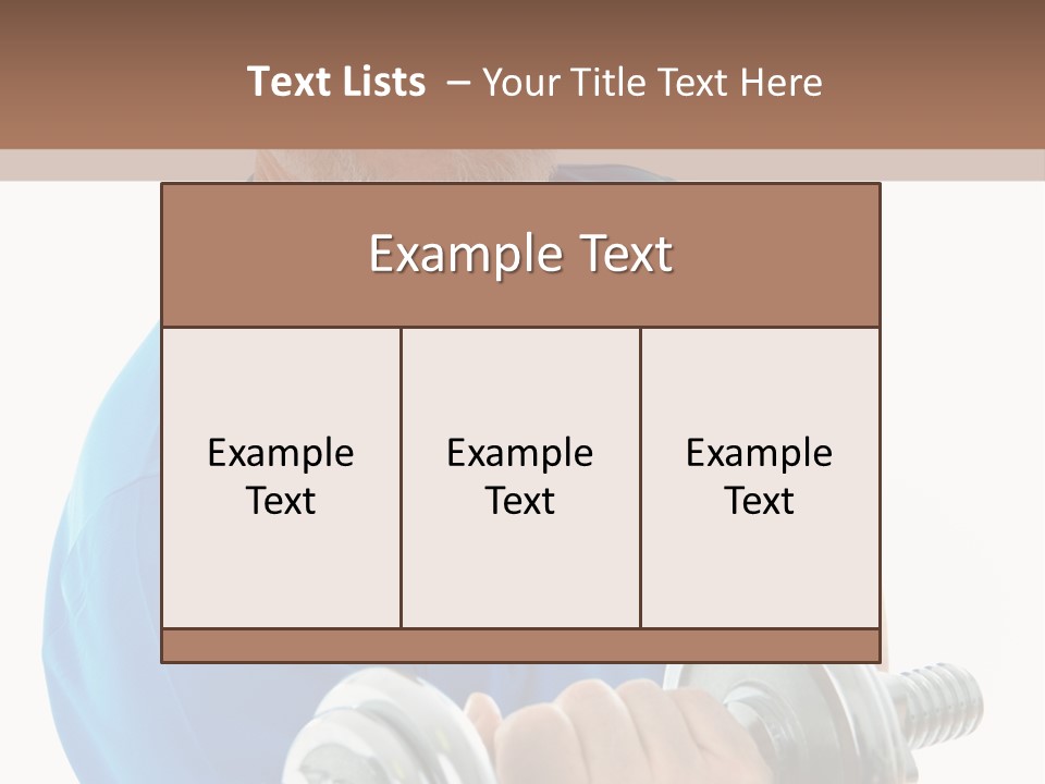 Stretch Vertical Man PowerPoint Template