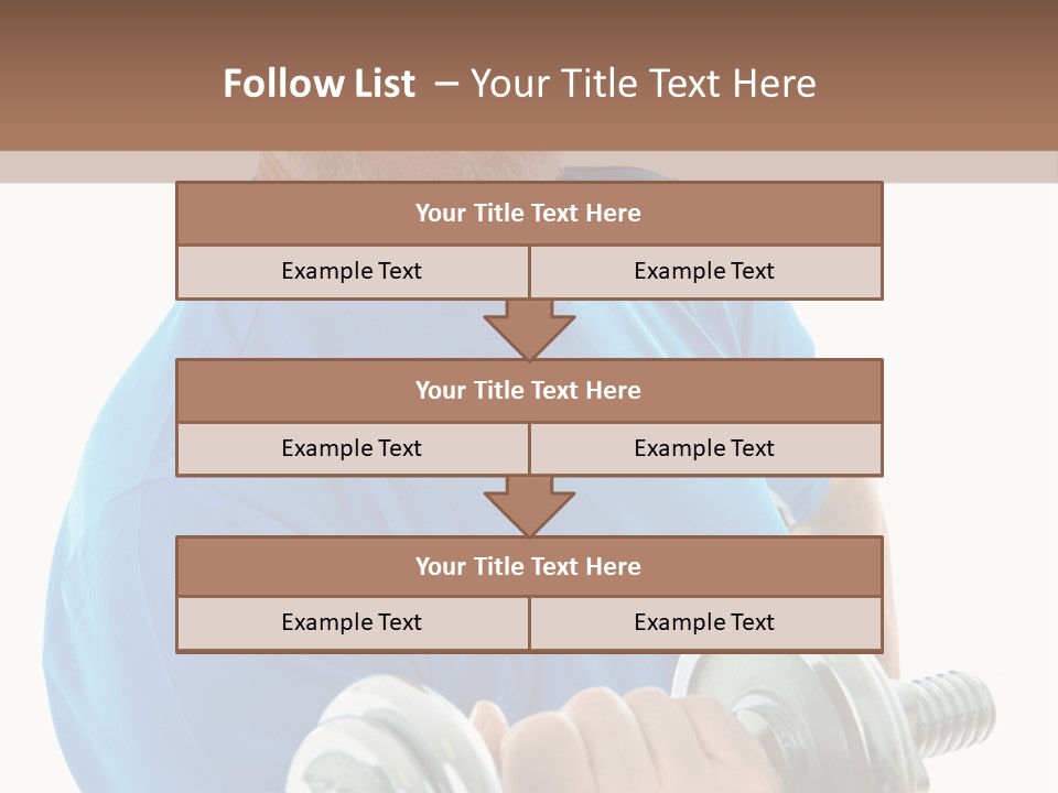 Stretch Vertical Man PowerPoint Template
