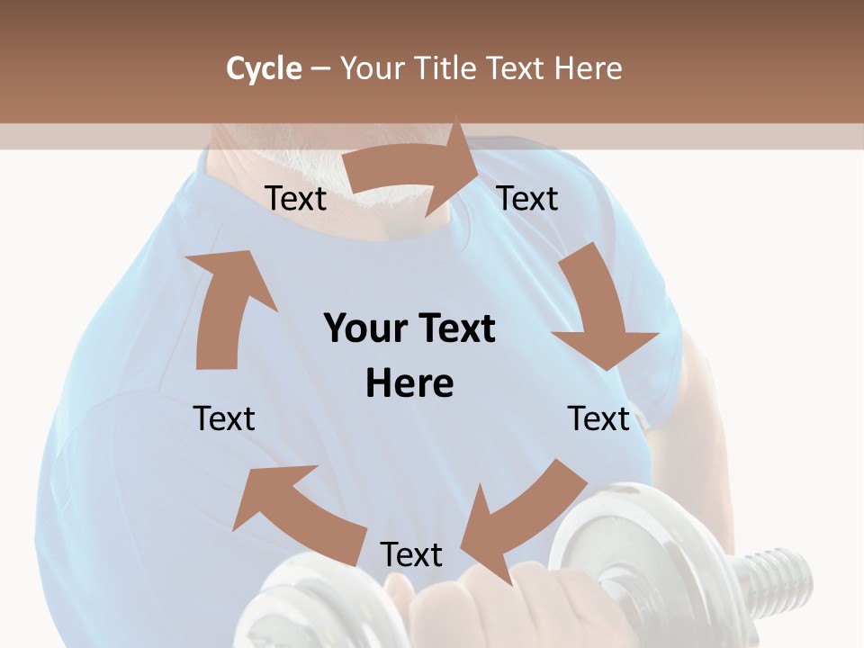 Stretch Vertical Man PowerPoint Template