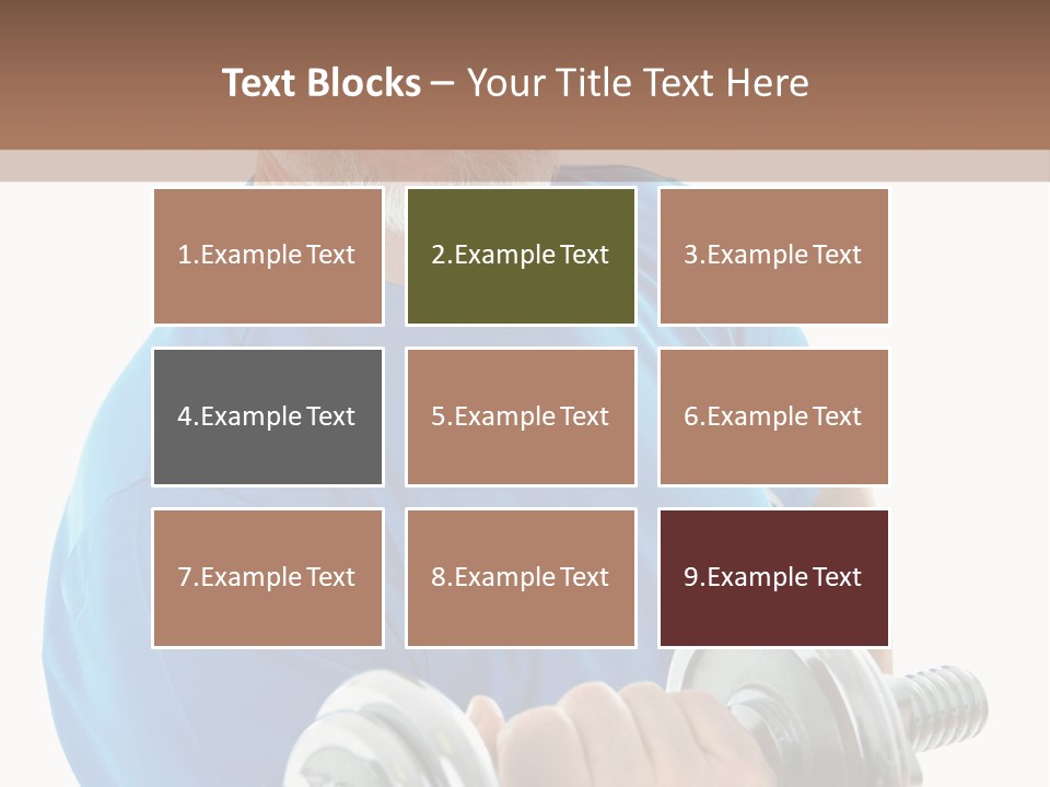 Stretch Vertical Man PowerPoint Template