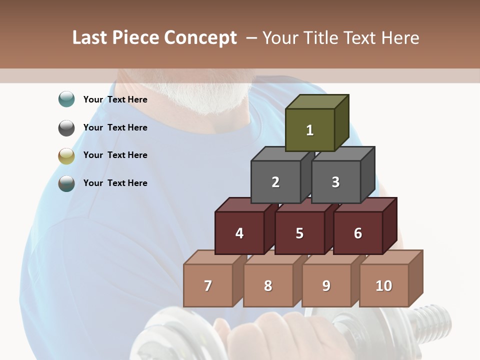 Stretch Vertical Man PowerPoint Template