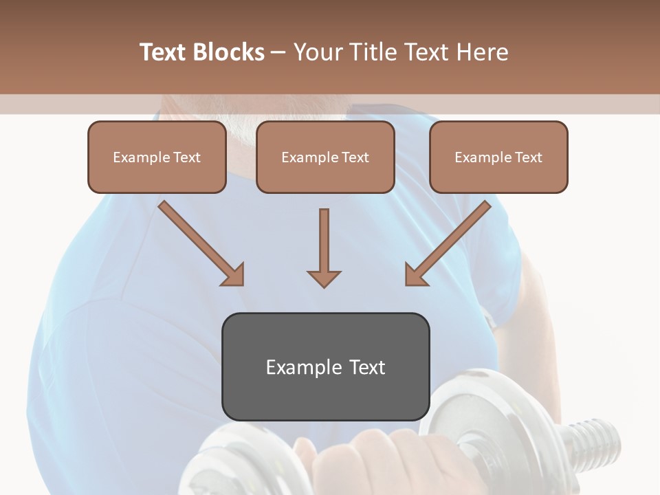 Stretch Vertical Man PowerPoint Template