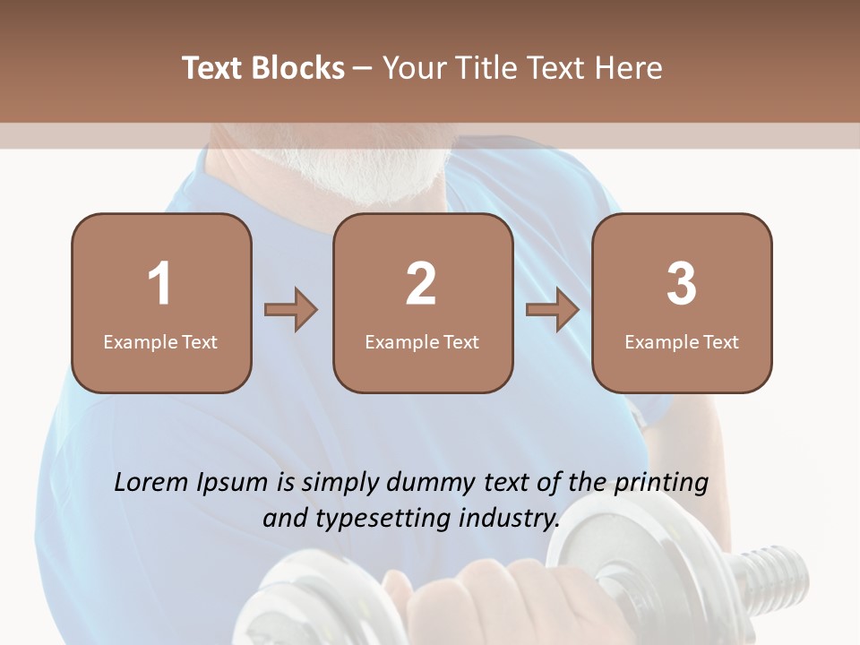 Stretch Vertical Man PowerPoint Template