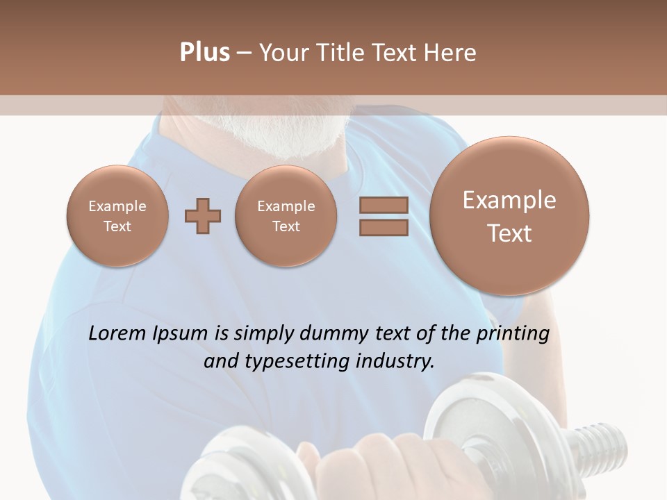 Stretch Vertical Man PowerPoint Template