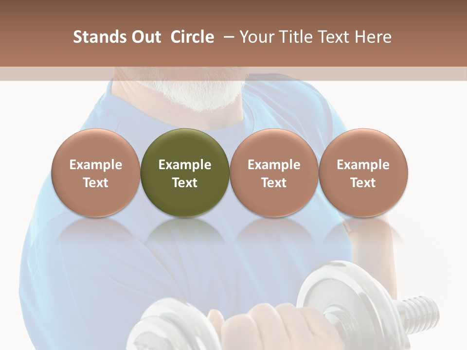 Stretch Vertical Man PowerPoint Template