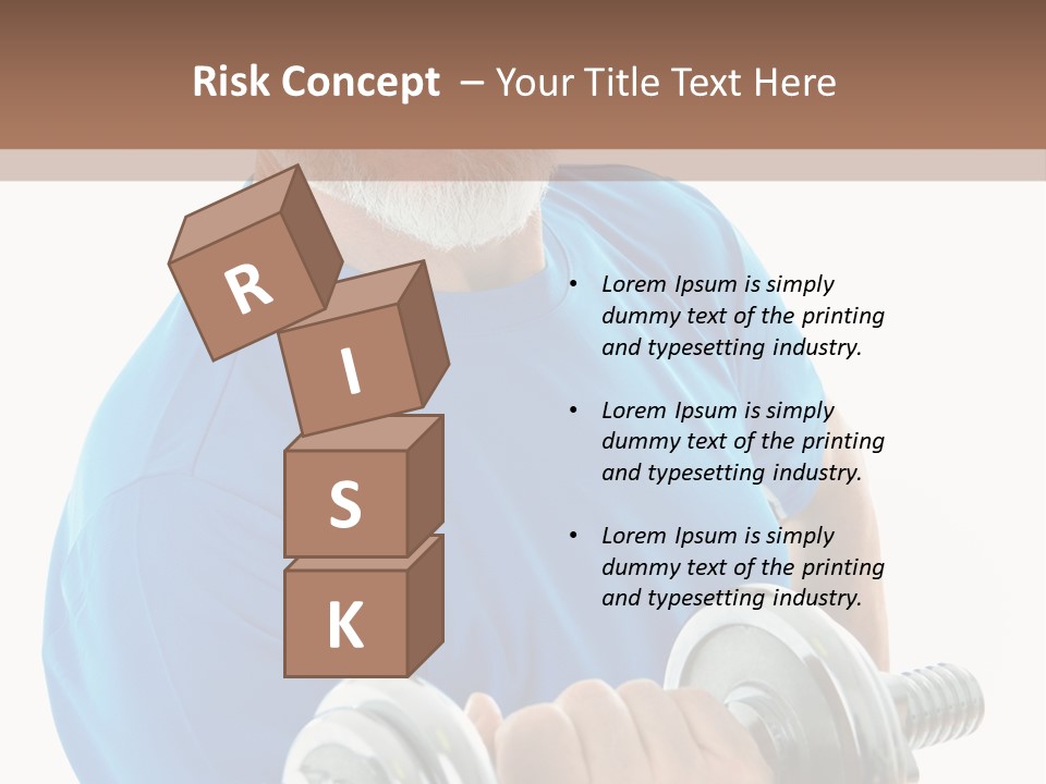 Stretch Vertical Man PowerPoint Template