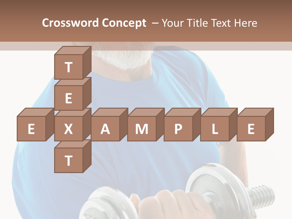 Stretch Vertical Man PowerPoint Template