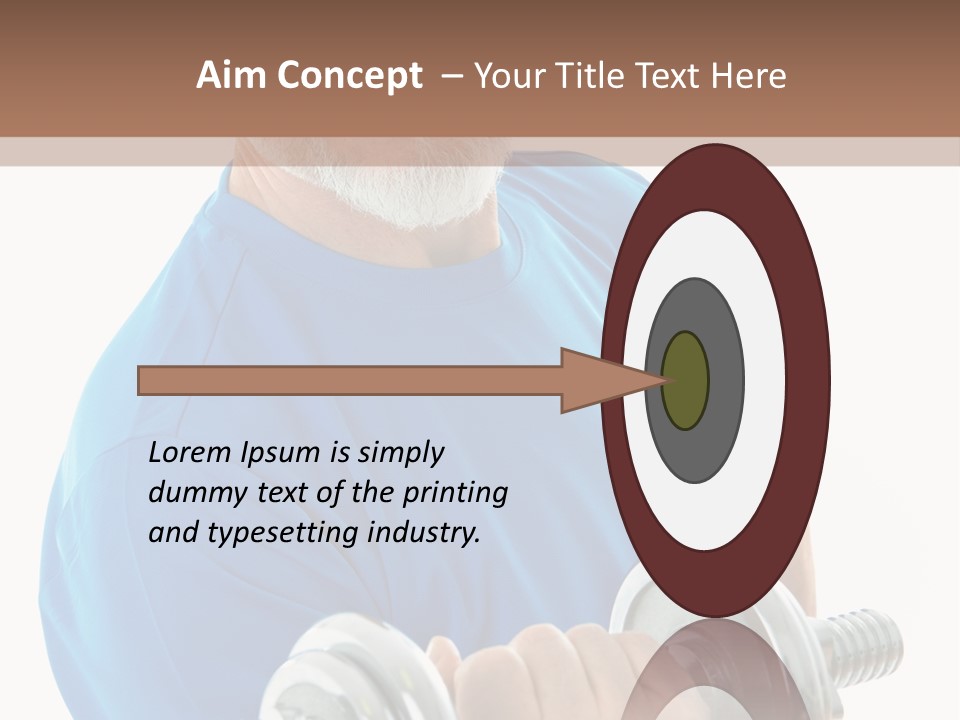 Stretch Vertical Man PowerPoint Template