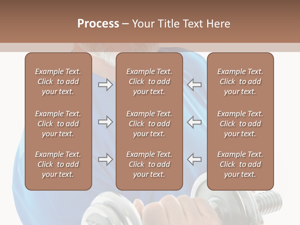 Stretch Vertical Man PowerPoint Template