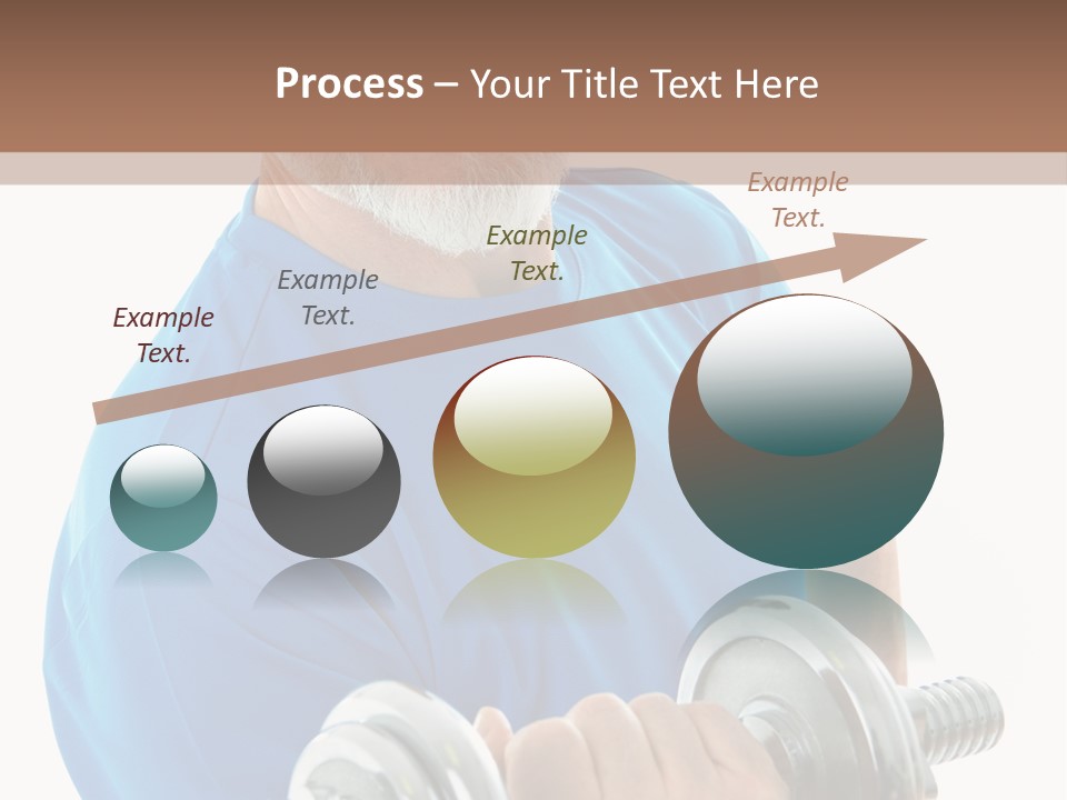 Stretch Vertical Man PowerPoint Template