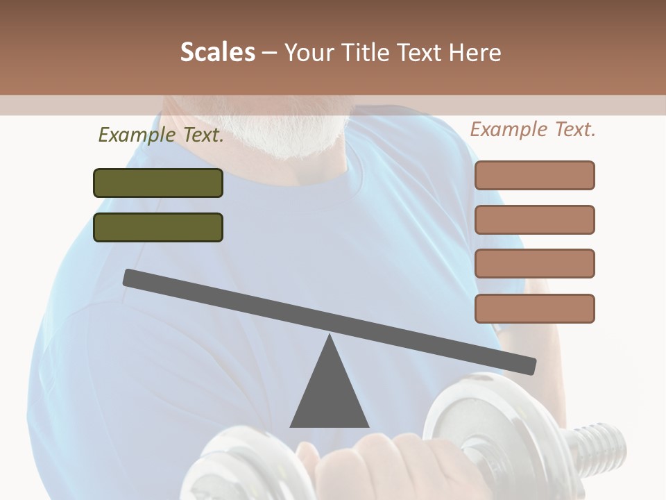 Stretch Vertical Man PowerPoint Template