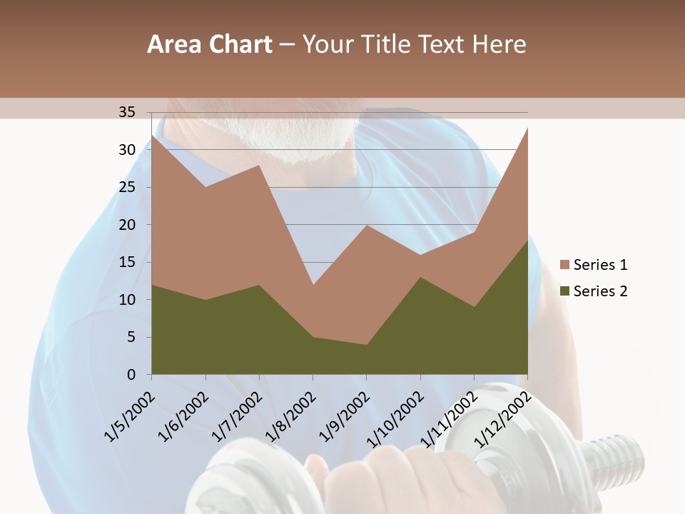 Stretch Vertical Man PowerPoint Template