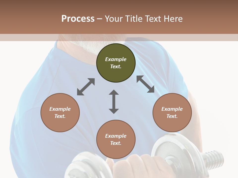 Stretch Vertical Man PowerPoint Template