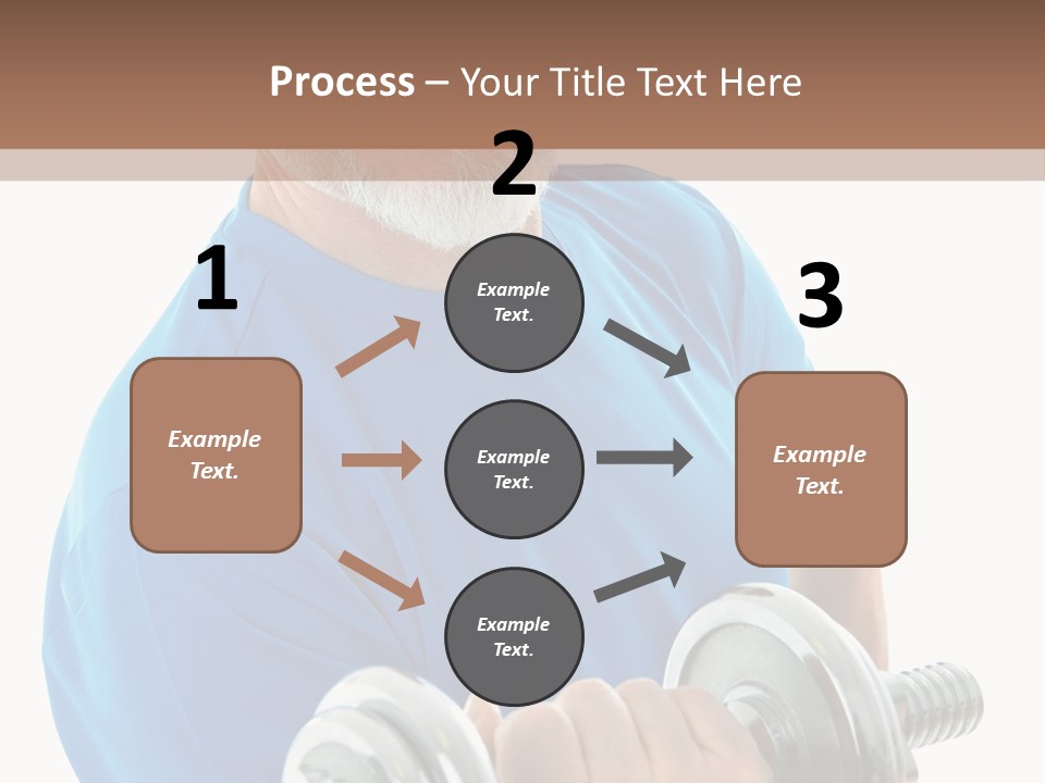 Stretch Vertical Man PowerPoint Template