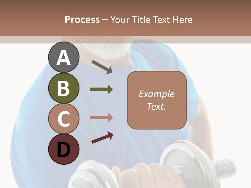 Stretch Vertical Man PowerPoint Template