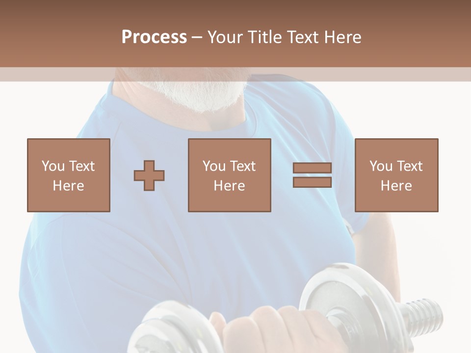 Stretch Vertical Man PowerPoint Template