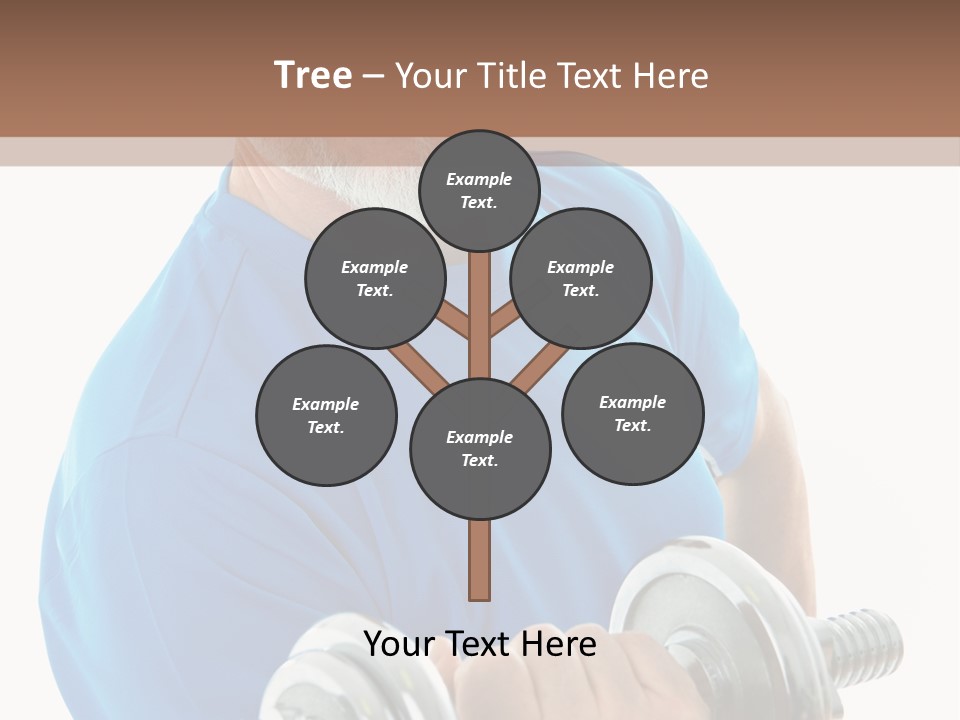 Stretch Vertical Man PowerPoint Template