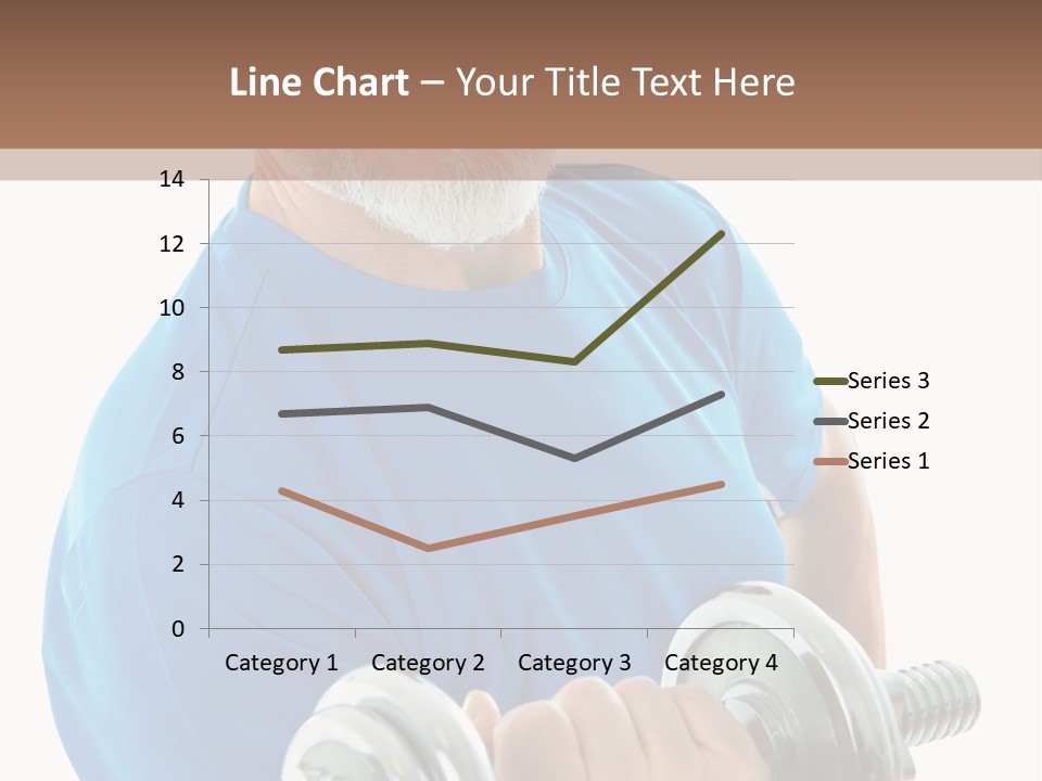 Stretch Vertical Man PowerPoint Template