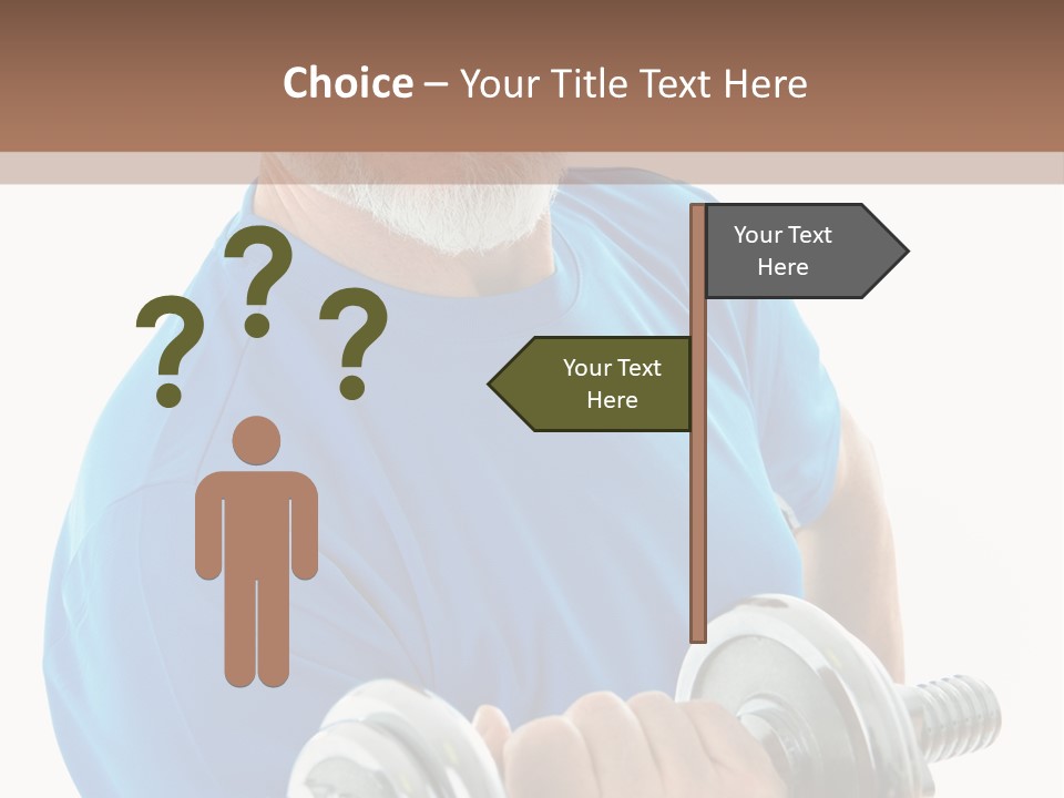 Stretch Vertical Man PowerPoint Template