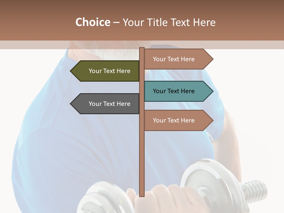Stretch Vertical Man PowerPoint Template