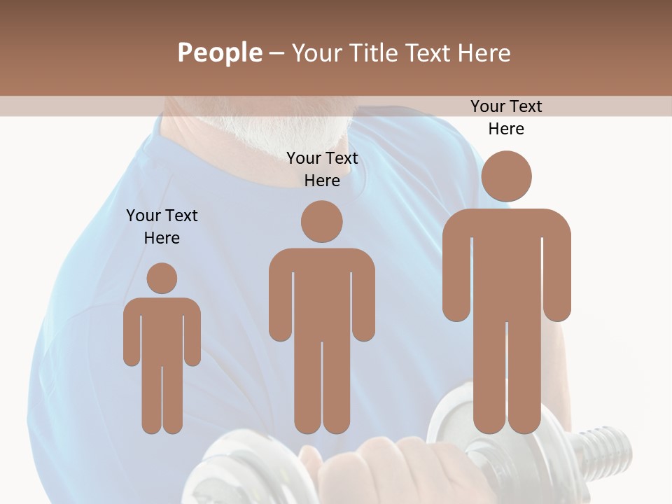 Stretch Vertical Man PowerPoint Template