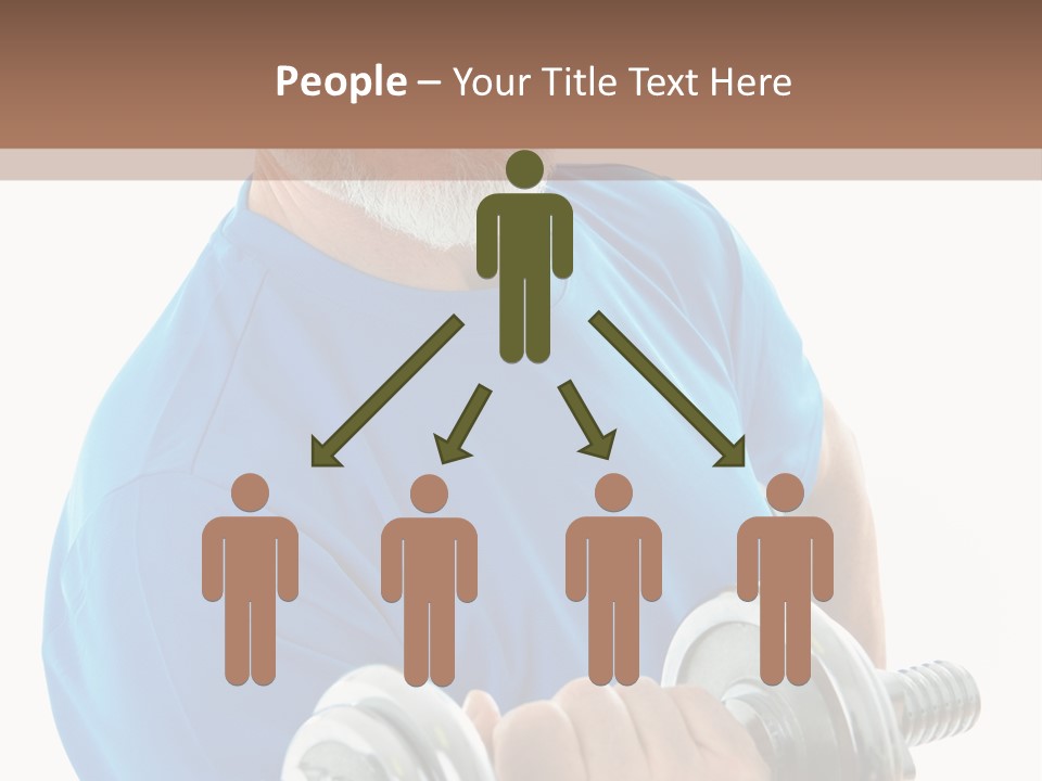 Stretch Vertical Man PowerPoint Template