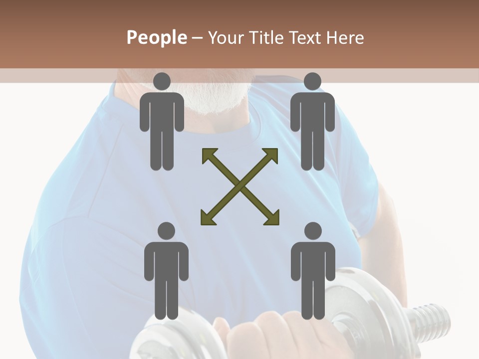 Stretch Vertical Man PowerPoint Template